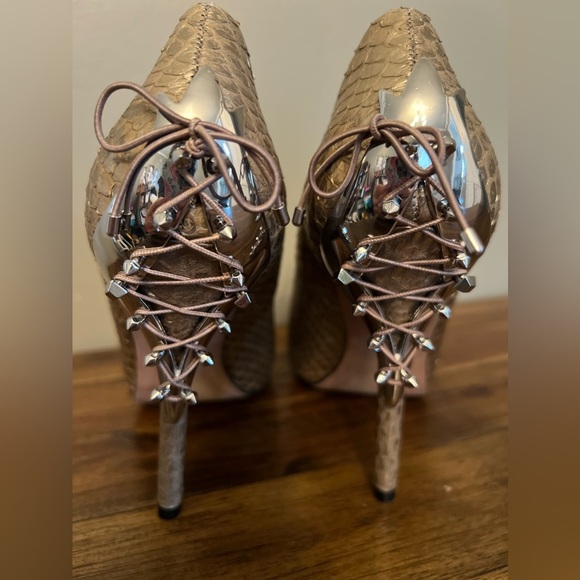 Sam Edelman "Evan" Heel - Zinc Snake, Size 5 - Picture 5 of 10